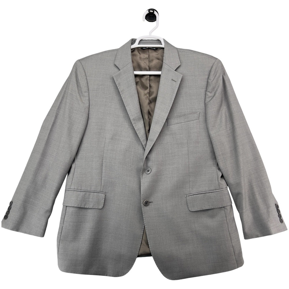 Ermenegildo Zegna Saks Fifth Ave Gray Wool Slim Fit Sport Coat Blazer 44R